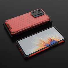 Carcasa Bumper Funda Silicona Transparente 360 Grados AM2 para Xiaomi Mi Mix 4 5G Rojo