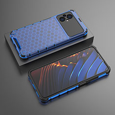 Carcasa Bumper Funda Silicona Transparente 360 Grados AM2 para Xiaomi Poco M5 4G Azul
