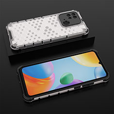 Carcasa Bumper Funda Silicona Transparente 360 Grados AM2 para Xiaomi Redmi 10 India Blanco