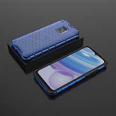 Carcasa Bumper Funda Silicona Transparente 360 Grados AM2 para Xiaomi Redmi 10X Pro 5G Azul