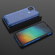 Carcasa Bumper Funda Silicona Transparente 360 Grados AM2 para Xiaomi Redmi 9C NFC Azul