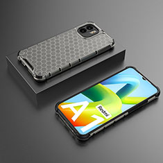 Carcasa Bumper Funda Silicona Transparente 360 Grados AM2 para Xiaomi Redmi A1 Negro