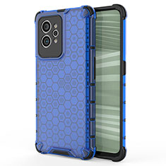 Carcasa Bumper Funda Silicona Transparente 360 Grados AM3 para Realme GT2 Pro 5G Azul