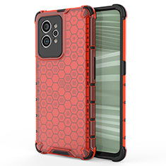 Carcasa Bumper Funda Silicona Transparente 360 Grados AM3 para Realme GT2 Pro 5G Rojo