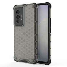 Carcasa Bumper Funda Silicona Transparente 360 Grados AM3 para Vivo X70 5G Negro