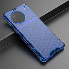 Carcasa Bumper Funda Silicona Transparente 360 Grados AM3 para Vivo X90 5G Azul