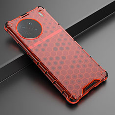 Carcasa Bumper Funda Silicona Transparente 360 Grados AM3 para Vivo X90 5G Rojo