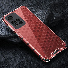 Carcasa Bumper Funda Silicona Transparente 360 Grados AM3 para Xiaomi Mi 11i 5G (2022) Rojo
