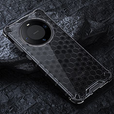 Carcasa Bumper Funda Silicona Transparente 360 Grados AM4 para Huawei Mate 60 Negro