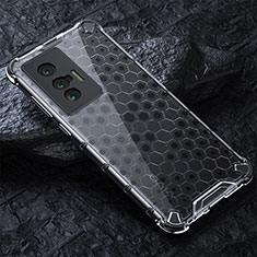 Carcasa Bumper Funda Silicona Transparente 360 Grados AM4 para Vivo X70 5G Gris