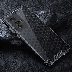 Carcasa Bumper Funda Silicona Transparente 360 Grados AM4 para Vivo X70 5G Negro