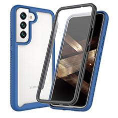 Carcasa Bumper Funda Silicona Transparente 360 Grados M01 para Samsung Galaxy S24 5G Azul