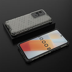 Carcasa Bumper Funda Silicona Transparente 360 Grados M02 para Vivo iQOO 8 5G Negro