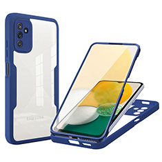 Carcasa Bumper Funda Silicona Transparente 360 Grados MJ1 para Samsung Galaxy A13 5G Azul