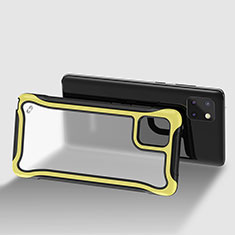 Carcasa Bumper Funda Silicona Transparente 360 Grados para Samsung Galaxy Note 10 Lite Amarillo