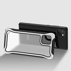 Carcasa Bumper Funda Silicona Transparente 360 Grados para Samsung Galaxy Note 10 Lite Blanco
