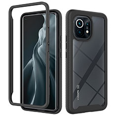 Carcasa Bumper Funda Silicona Transparente 360 Grados para Xiaomi Mi 11 Lite 5G Negro