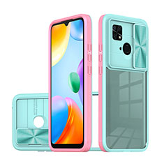 Carcasa Bumper Funda Silicona Transparente 360 Grados QW1 para Xiaomi Redmi 10C 4G Rosa