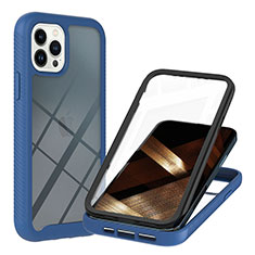 Carcasa Bumper Funda Silicona Transparente 360 Grados YB1 para Apple iPhone 13 Pro Azul