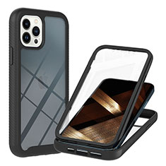Carcasa Bumper Funda Silicona Transparente 360 Grados YB1 para Apple iPhone 14 Pro Max Negro