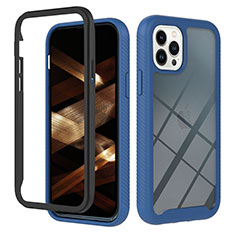 Carcasa Bumper Funda Silicona Transparente 360 Grados YB2 para Apple iPhone 13 Pro Azul