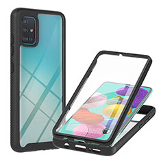 Carcasa Bumper Funda Silicona Transparente 360 Grados YB2 para Samsung Galaxy M40S Negro