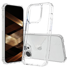 Carcasa Bumper Funda Silicona Transparente 360 Grados ZJ1 para Apple iPhone 13 Pro Max Claro