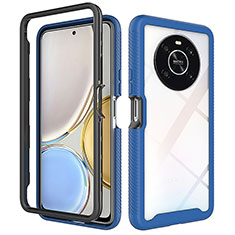 Carcasa Bumper Funda Silicona Transparente 360 Grados ZJ1 para Huawei Honor Magic4 Lite 4G Azul