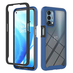 Carcasa Bumper Funda Silicona Transparente 360 Grados ZJ1 para Oppo A54 5G Azul