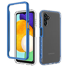 Carcasa Bumper Funda Silicona Transparente 360 Grados ZJ1 para Samsung Galaxy A13 5G Azul