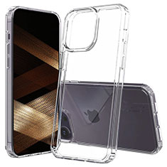 Claro Carcasa Bumper Funda Silicona Transparente 360 Grados ZJ2 para Apple iPhone 15 Pro Max Claro