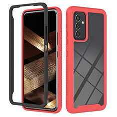 Carcasa Bumper Funda Silicona Transparente 360 Grados ZJ2 para Samsung Galaxy A15 5G Rojo