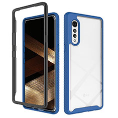 Carcasa Bumper Funda Silicona Transparente 360 Grados ZJ3 para LG Velvet 5G Azul