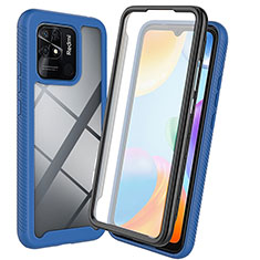 Carcasa Bumper Funda Silicona Transparente 360 Grados ZJ3 para Xiaomi Redmi 10 India Azul