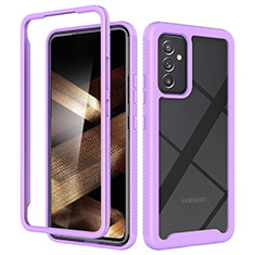 Carcasa Bumper Funda Silicona Transparente 360 Grados ZJ4 para Samsung Galaxy A15 5G Purpura Claro