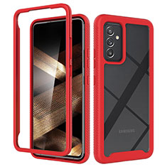 Carcasa Bumper Funda Silicona Transparente 360 Grados ZJ4 para Samsung Galaxy A15 5G Rojo