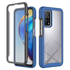 Carcasa Bumper Funda Silicona Transparente 360 Grados ZJ4 para Xiaomi Mi 10T 5G Azul