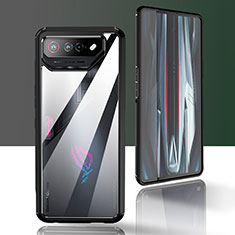 Carcasa Bumper Funda Silicona Transparente 360 Grados ZJ5 para Asus ROG Phone 7 Negro