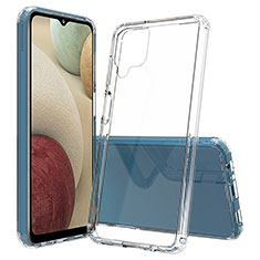 Carcasa Bumper Funda Silicona Transparente 360 Grados ZJ5 para Samsung Galaxy A12 Claro