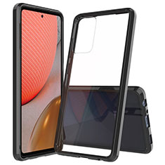 Carcasa Bumper Funda Silicona Transparente 360 Grados ZJ5 para Samsung Galaxy A72 5G Negro