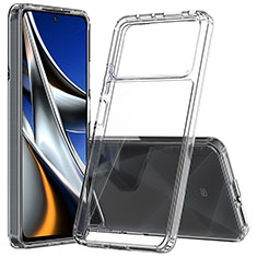 Carcasa Bumper Funda Silicona Transparente 360 Grados ZJ5 para Xiaomi Poco X4 Pro 5G Claro