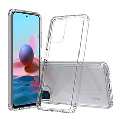 Carcasa Bumper Funda Silicona Transparente 360 Grados ZJ5 para Xiaomi Redmi Note 10 4G Claro