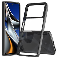 Carcasa Bumper Funda Silicona Transparente 360 Grados ZJ5 para Xiaomi Redmi Note 11E Pro 5G Negro