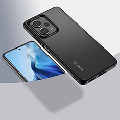 Carcasa Bumper Funda Silicona Transparente 360 Grados ZJ5 para Xiaomi Redmi Note 12 Pro 5G Negro