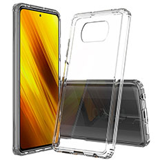 Carcasa Bumper Funda Silicona Transparente 360 Grados ZJ6 para Xiaomi Poco X3 Pro Claro