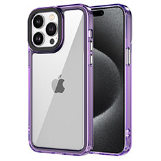 Carcasa Bumper Funda Silicona Transparente AC1 para Apple iPhone 14 Pro Max Purpura Claro