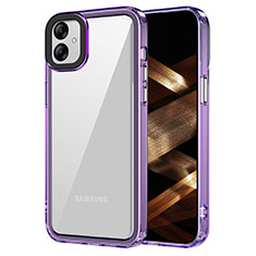 Carcasa Bumper Funda Silicona Transparente AC1 para Samsung Galaxy A04 4G Purpura Claro
