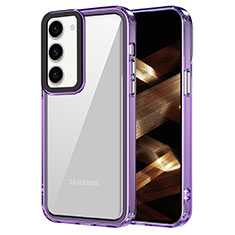 Carcasa Bumper Funda Silicona Transparente AC1 para Samsung Galaxy S24 5G Purpura Claro