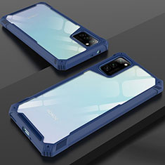 Carcasa Bumper Funda Silicona Transparente Espejo H01 para Huawei Honor V30 5G Azul