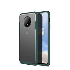 Carcasa Bumper Funda Silicona Transparente Espejo H01 para OnePlus 7T Verde